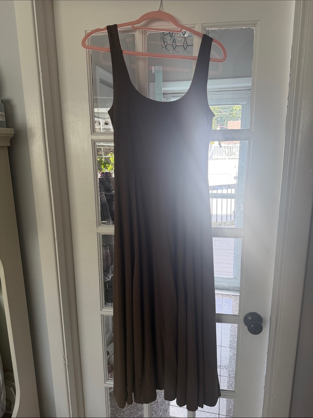 American Eagle Outfitters Brown Sleeveless Maxi Dress